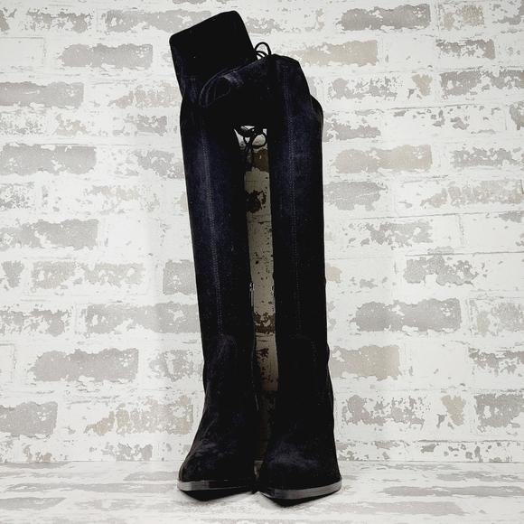 New Marc Fisher Mlokun Block Heel Over the knee Boots F56 - Picture 2 of 12